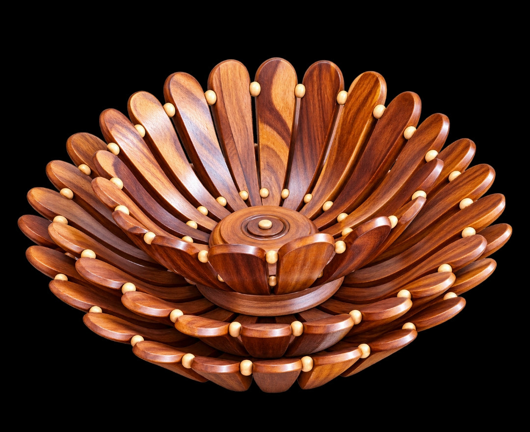Wood bowl set three piece