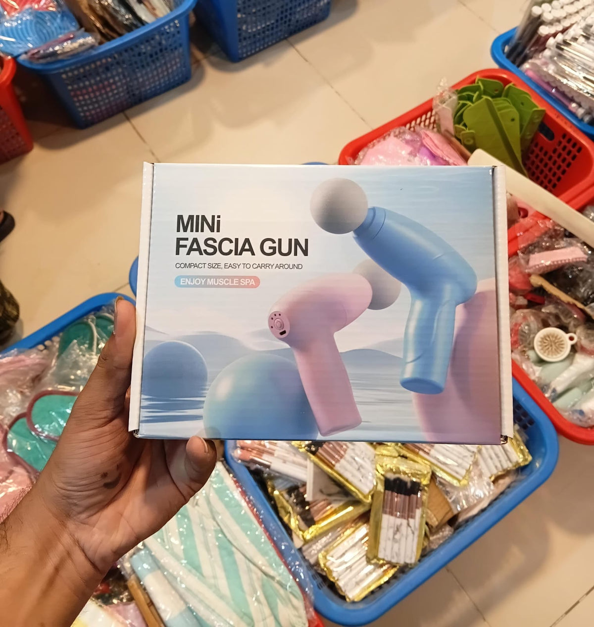 Mini Fascia Massage Gun Portable Rechargeable Muscle Massager