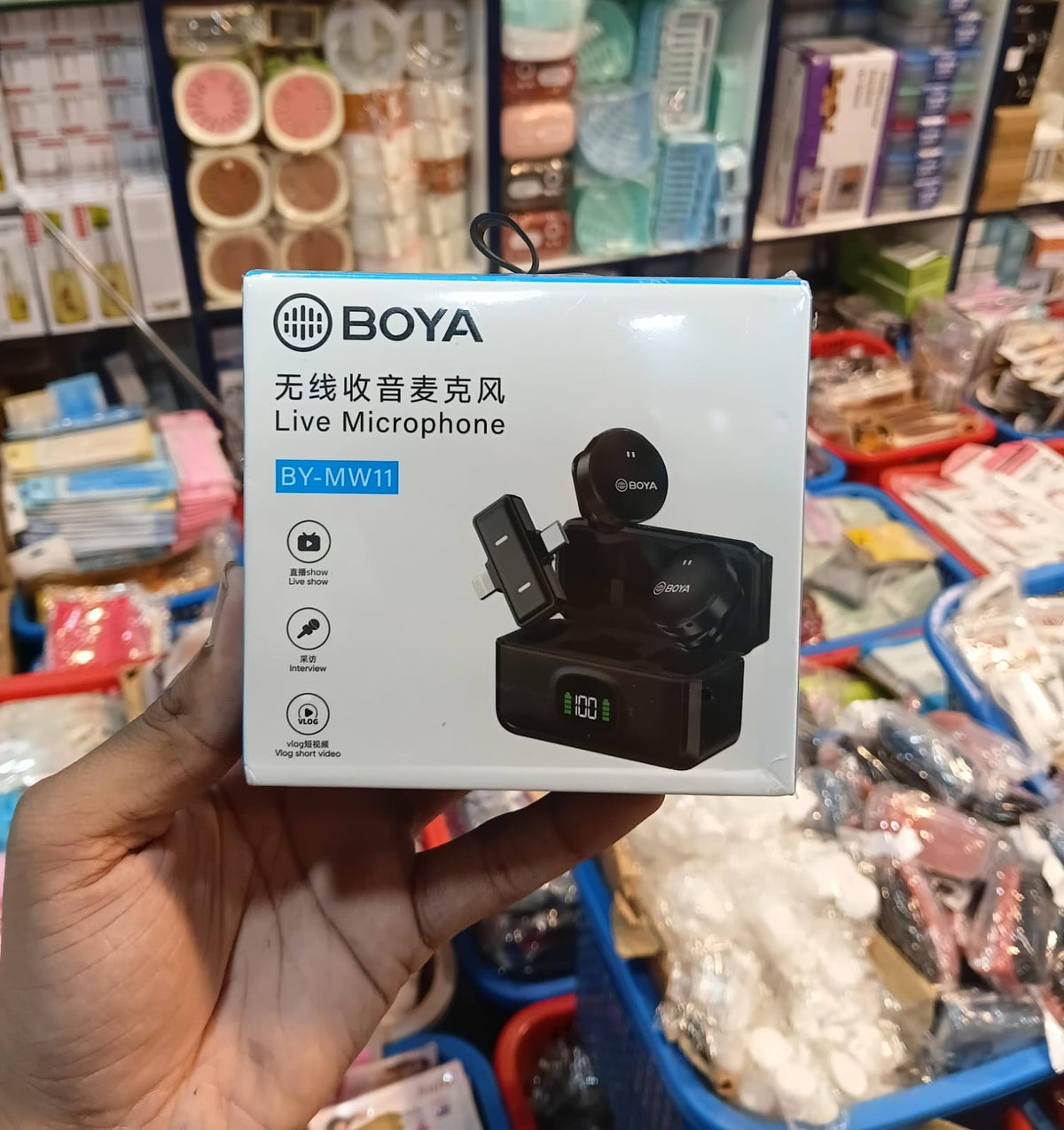 BOYA BY-MW11 Wireless Lavalier Microphone – Live & Vlog Mic
