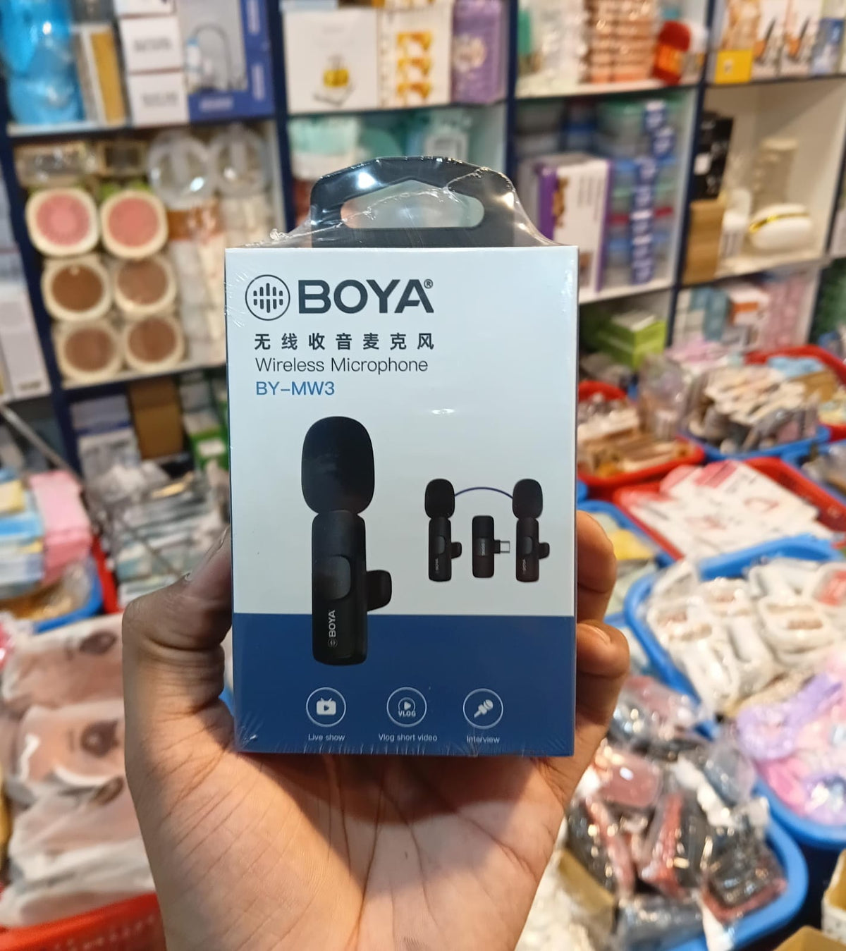 BOYA BY-MW3 Wireless Microphone | Dual Lavalier Mic for Vlogging & Interviews
