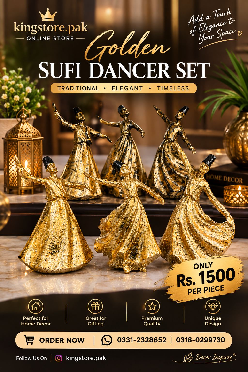 Sufi set antique decoration