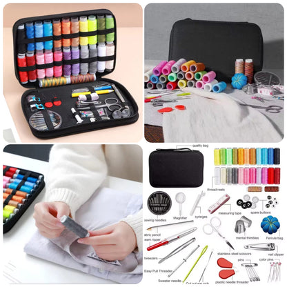 Portable Sewing Kit with Threads, Needles & Accessories | Travel Sewing Kit