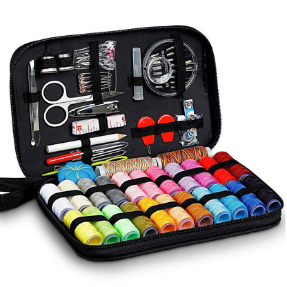 Portable Sewing Kit with Threads, Needles & Accessories | Travel Sewing Kit