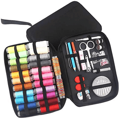 Portable Sewing Kit with Threads, Needles & Accessories | Travel Sewing Kit