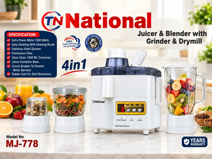 National 4 in 1 juicer machine